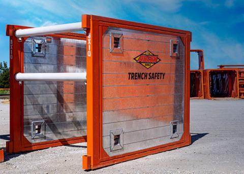 Ahern Rentals Steel Frame Aluminum Trench Shield